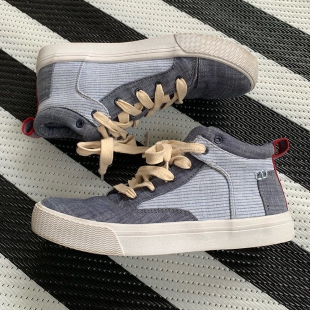 TOMS | Camila Chambray Stripe Hi-Tops Y3.5 | W5.5